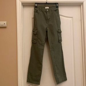 Pac Sun Stretch Dad Jeans (cargo pants) - green